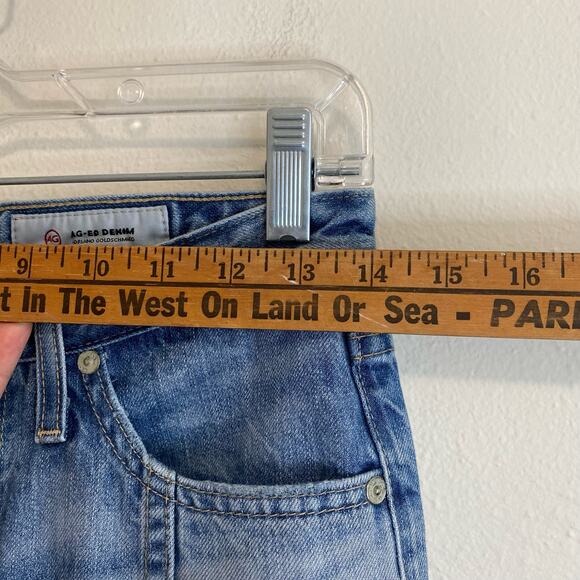 Ag Adriano Goldschmied The Phoebe Patchwork Vintage High Waisted Tapered Leg 26 - Picture 9 of 10